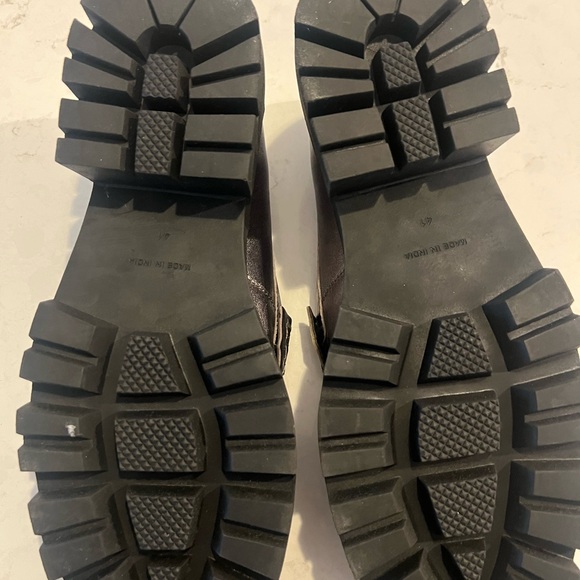 Free People Silver Flats Sleek Loafers - Picture 3 of 5